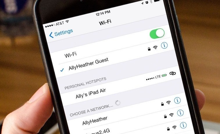 Настройка WiFi на iOS